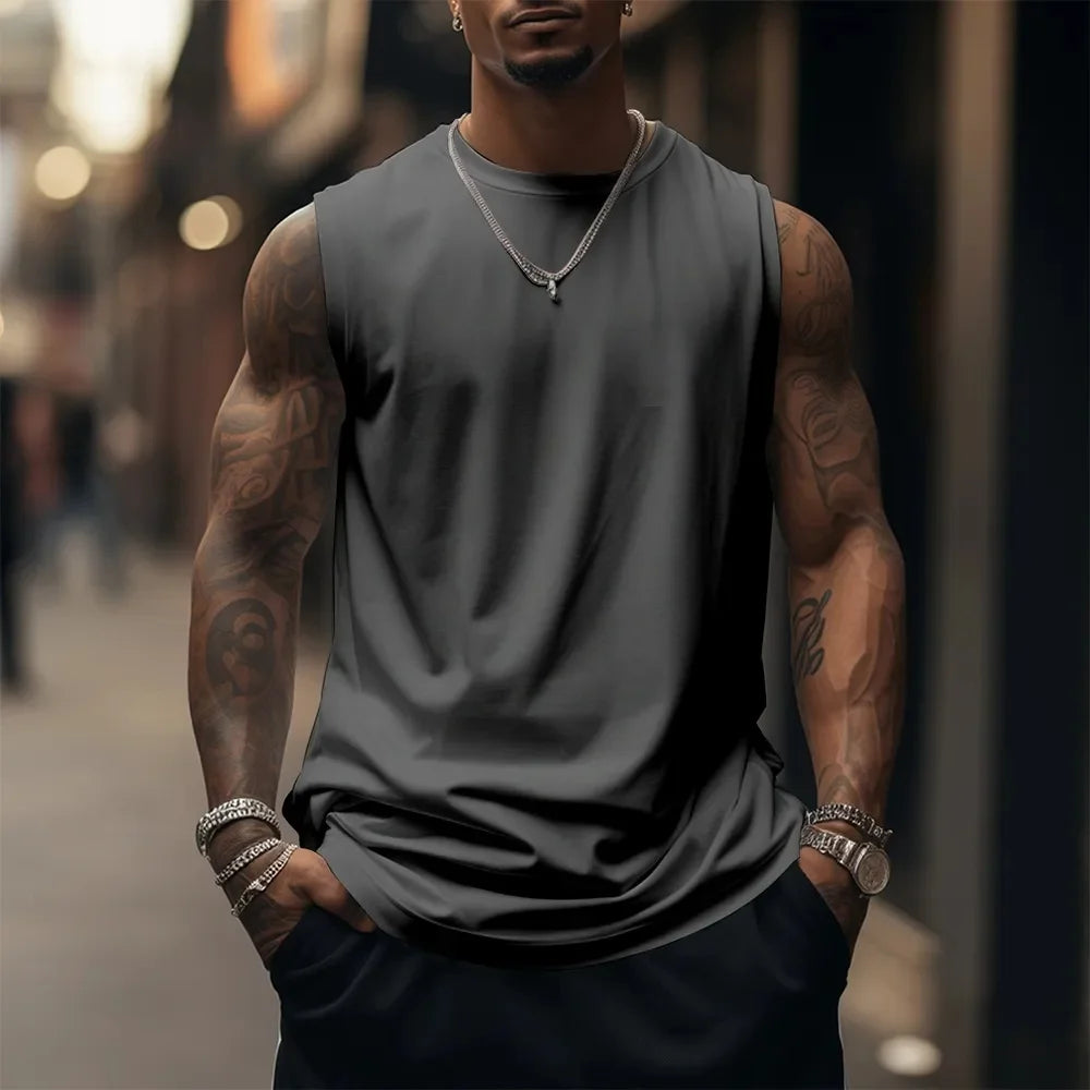 One Piece: Fitness Sleeveless Tank Top Men Anime Luffy Gear 5 Streetwear Summer Casual Gym Vest Workout Bodybuilding Muscle Shirt