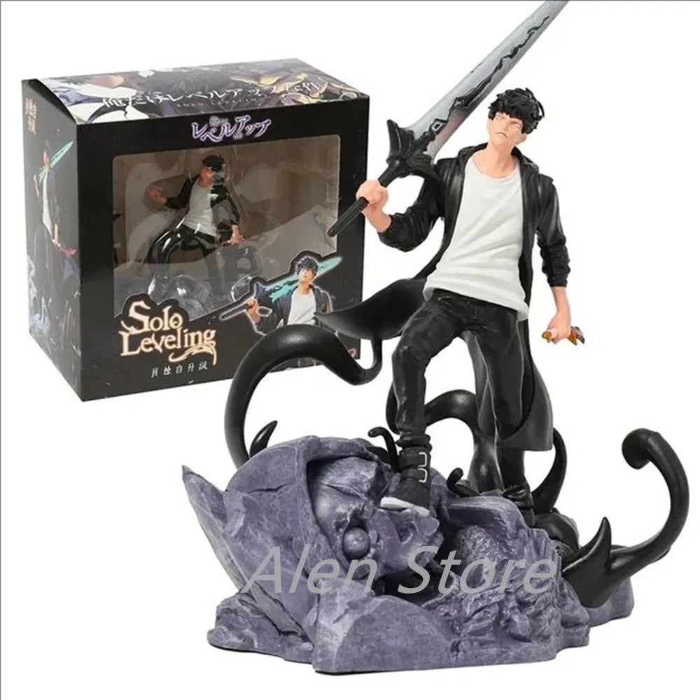 Solo Leveling: 20cm  Sung Jin Woo Model Figure Statue Decoration Toys Hobbies Holiday Gift