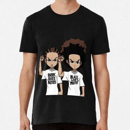 The Boondocks: Fashion Casual Printed T-Shirt Crew Neck Short Sleeve Cotton T-Shirt