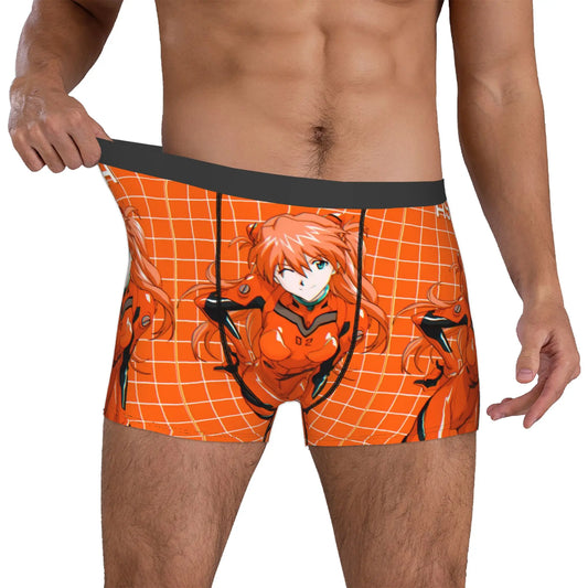Evangelion: Underwear Mecha Style Doomsday Animation Boxer Briefs Stretch Shorts Panties Underpants