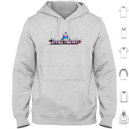 Silverhawks: Logo Hoodies Long Sleeve Thundercats 80s Retro He Man Cartoon Thundercat Vintage Cartoons Silverhawks