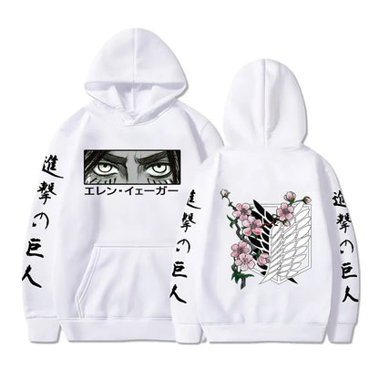 Attack on Titan: Eren Yeager Eyes Printed Hoodie Sweatshirt Men's and Women's Hoodie Men's Tops Sports Hoodie Y2K Hoodie