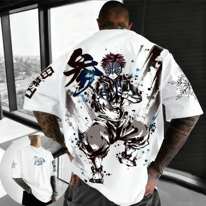 Demon Slayer: Anime Printed Men, Women T-shirt Casual Fashion Harajuku Style Street Wear Y2K