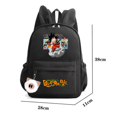 Dragon Ball: Backpack for Rucksack Rabbit Ears Casual School Bag Lunch Bag Birthday Gift Women Mochilas