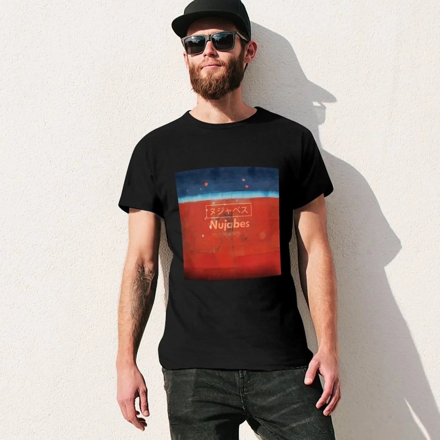 Samurai Champloo: Nujabes Modal Soul ヌジャベス T-Shirt Blouse custom shirt cotton graphic tees compression shirt men