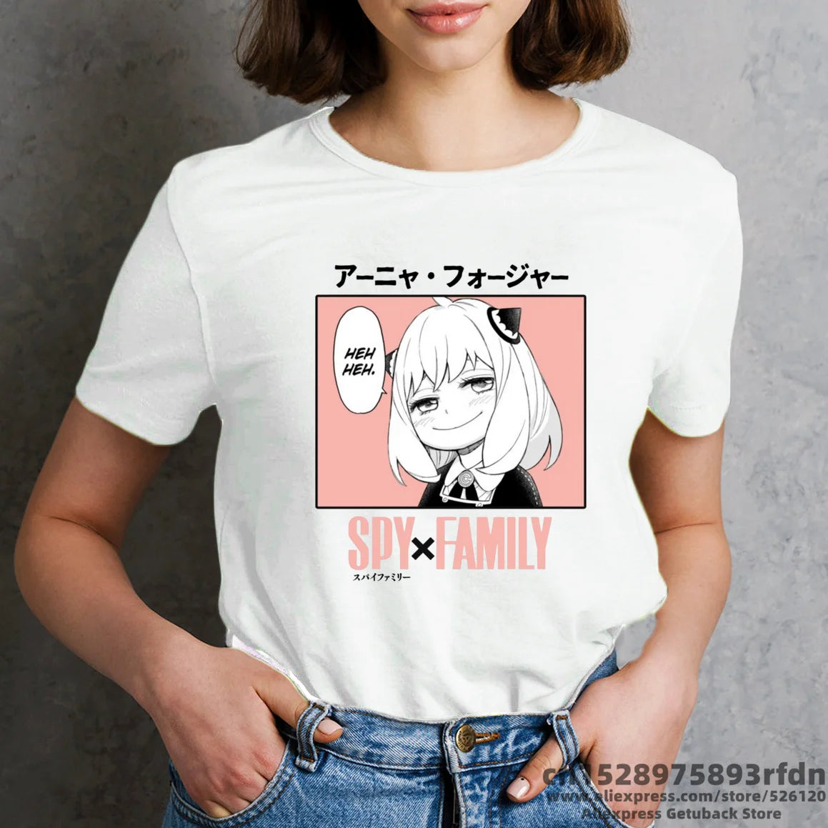 Spy x Family :90s Manga Clothes Yor Anya Forger Printed T-shirt