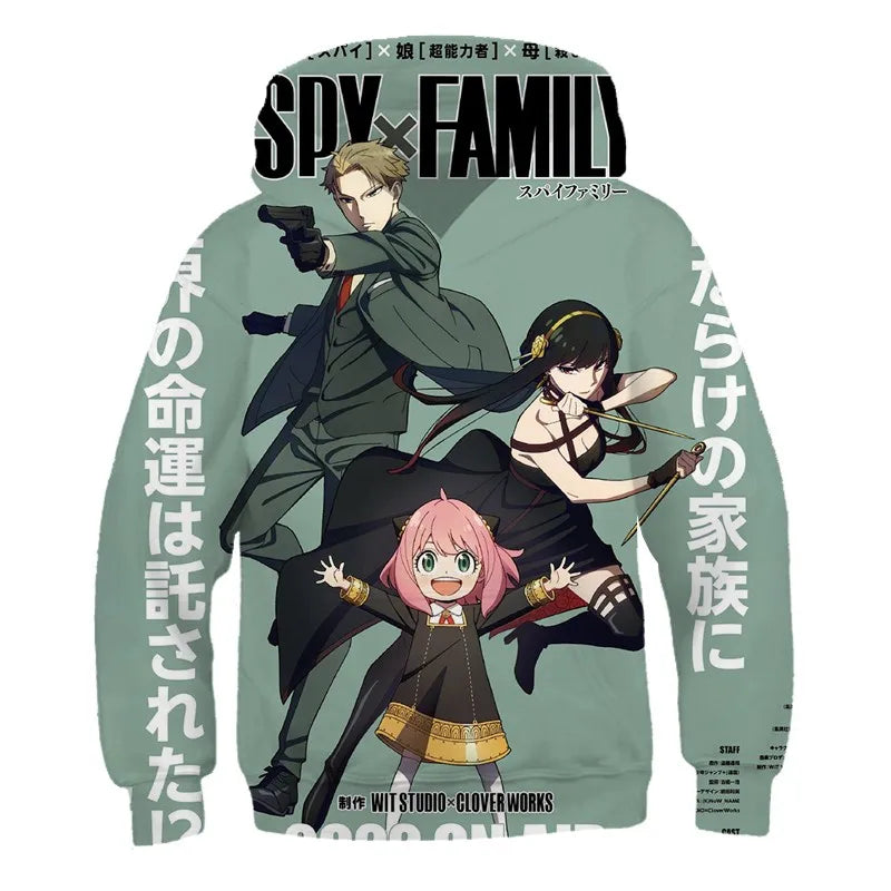 Spy x Family: (KIDS) Hoodies Sweatshirt Movie Style Spy Play House Pullover
