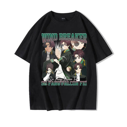Wind Breaker:  Classic Street Clothes Gift for Him Anime Apparel Cotton Anime Soft Tee