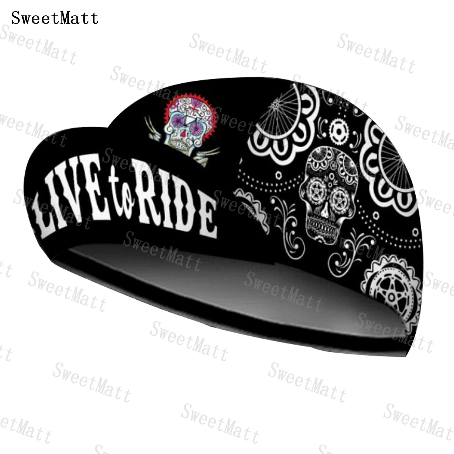 Yowamushi Pedal: SweetMatt Skull Polyester Cycling Caps Unisex Size Mountain Bike Sports Essentials Breathable Elastic