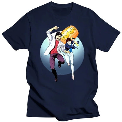 City Hunter: Funny Novelty Casual T-shirt Pop Style Skate Unisex Men men Top Tee Ryo Saeba Is A Lascivious  T Shirt