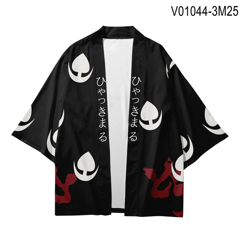 Demon Slayer - Naruto:  Japanese Cosplay Samurai Beach Cardigans 1