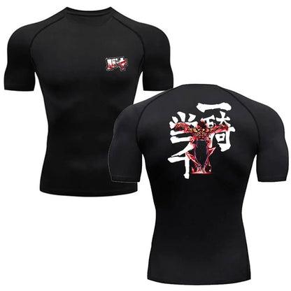 Baki: Men's Tshirt Fitness Sport Running Tight Gym i TShirts Athletic Quick Dry Summer Tops Tee