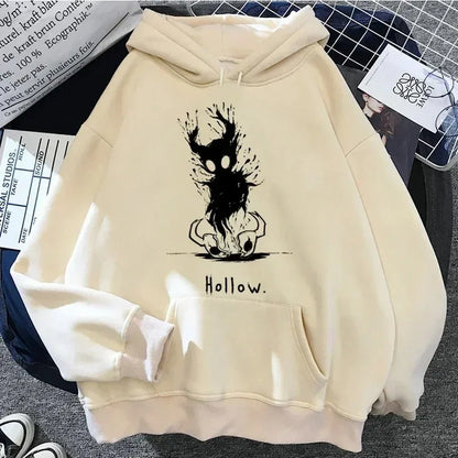 Hollow Knight: Silksong Print Hoodies Women Men Oversized Y2k Aesthetic Autumn Winter Thick Fleece Pullover Hoddies Streetwear