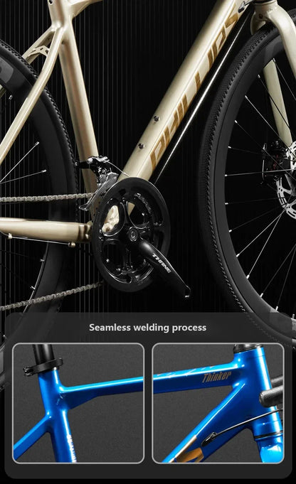 Yowamushi Pedal: 700c Aluminium Alloy Racing Road Bicycles Super light Gravel Road Bickes City Commuting Variable Speed Bicycle 27/30 Speed Bike