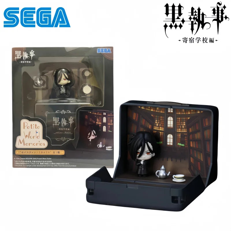 Black Butler: Sega In Stock Original Box Petite World Memories  Public School Arc Sebastian Michaelis Q Mini Collectible Figure