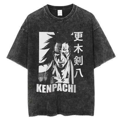 Bleach:Hot BANDAI  Short Sleeve Realm · World Kurosaki Ichigo Gengmu Sword Eight Reaper Anime Printed Peripheral T-shirt T-shirt