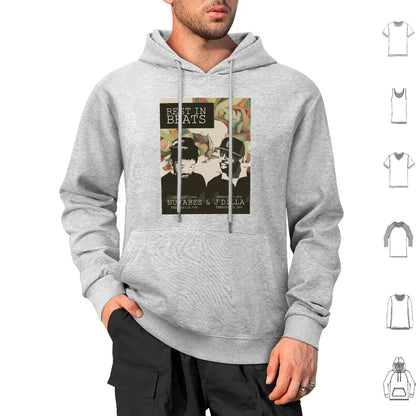 Samuari Champloo: Nujabes And J Dilla Hoodies Long Sleeve Nujabes Hip Hop Rap Japanese J Dilla Fat Jon Album Soundtrack Champloo Chill