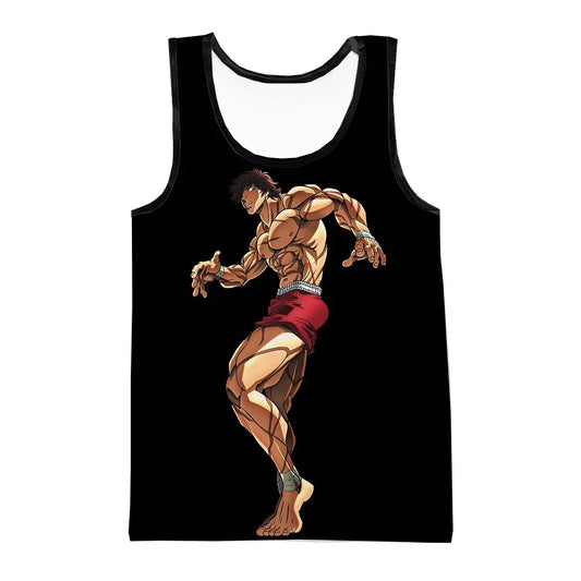 Baki The Grappler: Tank Tops Anime 3D Print Streetwear Men's Fashion Oversized Sleeveless Tank Top Fitness Gym Vest Man Clothing