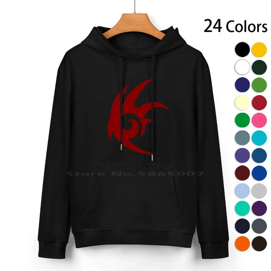Sonic The Hedgehog: Shadow Logo Cotton Hoodie Sweater 24 Colors Shadow Hedgehog Logo Icon Game 100% Cotton Hooded Sweatshirt