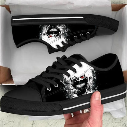 Tokyo Ghoul :Volume 3 Pattern Classic Low Style Casual Sneakers Canvas Fashion Breathable Mens Womens Shoes Lace-up shoe