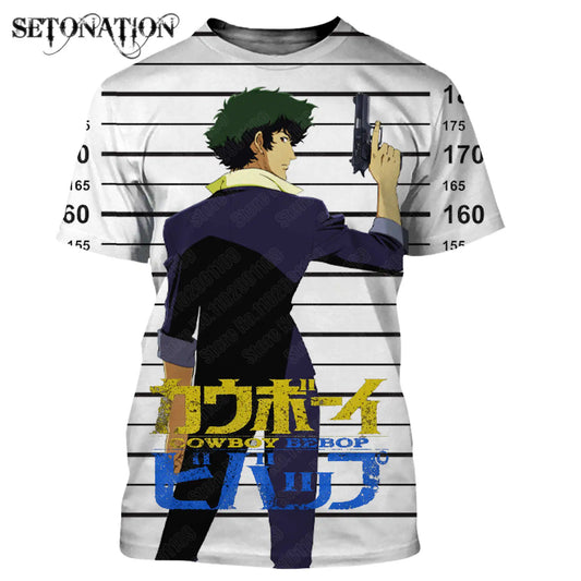 Cowboy Bebop: t shirt men women 3D print t-shirts Harajuku style tshirt streetwear summer tops
