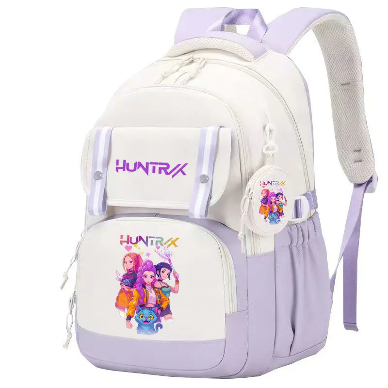 KPop Demon Hunters: Backpack Print Capacity Lightweight Daypack Schoolbag Girl Casual Travel Commute Bag