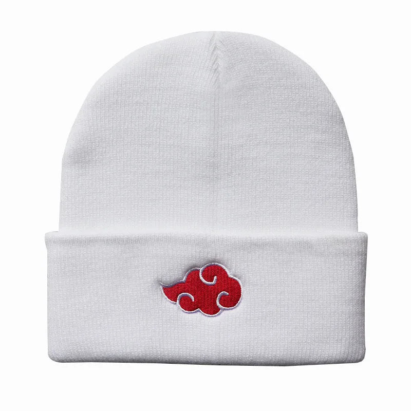 Narut:  Red Cloud Hokage Ninja Sharingan Fashion Hats Elastic Knitted Warm Caps