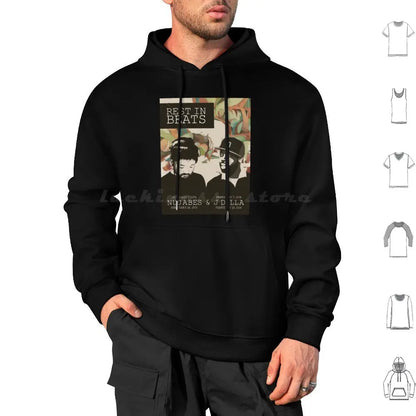 Samuari Champloo: Nujabes And J Dilla Hoodies Long Sleeve Nujabes Hip Hop Rap Japanese J Dilla Fat Jon Album Soundtrack Champloo Chill