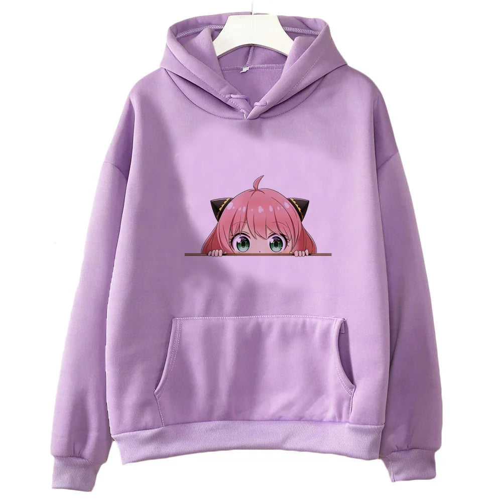 Spy x Family: hoodie sweatshirt kawaii fashion graphic 2000s tops vintage Casual Aesthetic