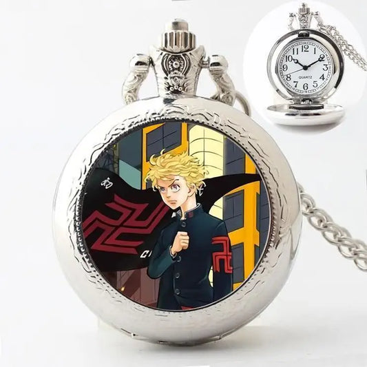 Tokyo Revengers: Manjiro Sano Ryuguji Ken Movie Peripherals Cartoon Pocket Watch Personality Vintage Hanging Chain Holiday Gifts