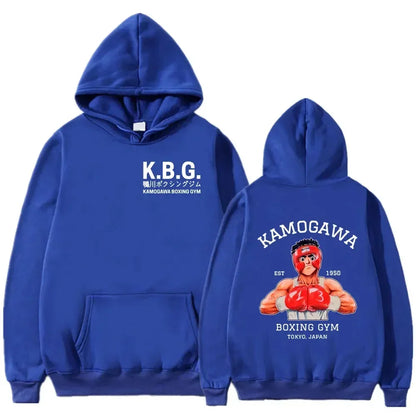 Hajime No Ippo: Kamogawa Boxing Gym Hoodie Women Men Sweatshirt Sport Coat KGB Graphic Clothing Harajuku Streetwear Tops