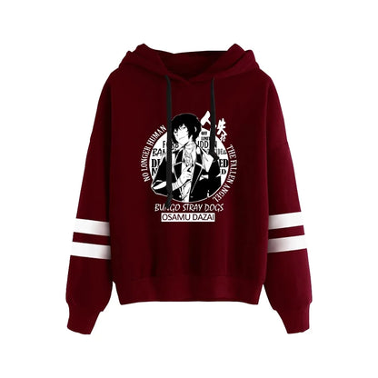 Bungo Stray Dogs: Hoodie Unisex Pocketless Sleeve Sweatshirt Men Women's Hoodie Harajuku Streetwear Japanese Manga