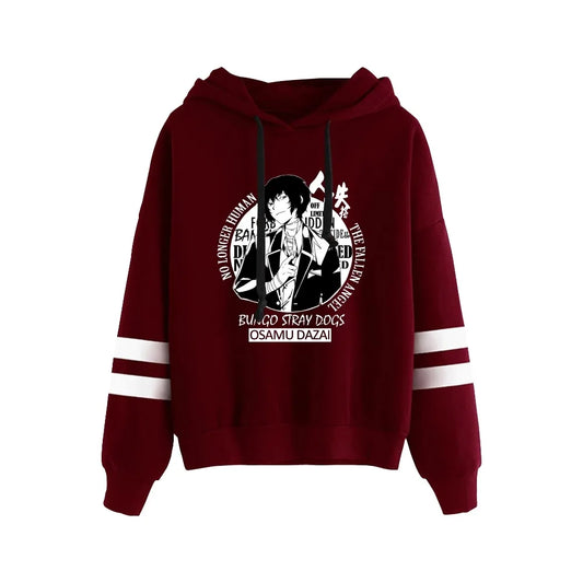 Bungo Stray Dogs: Hoodie Unisex Pocketless Sleeve Sweatshirt Men Women's Hoodie Harajuku Streetwear Japanese Manga