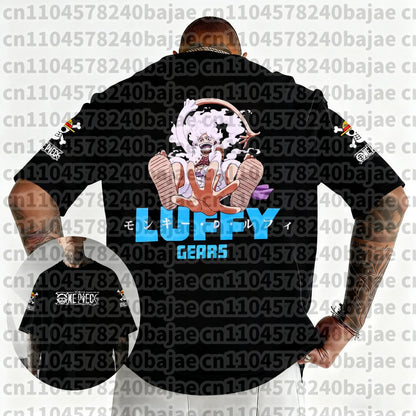 2026 One Piece Japanese Anime Printed Men's T-Shirt Roronoa Zoro Harajuku Short Sleeve Luffy T-shirt Clothing Y2k Top Tee Unisex