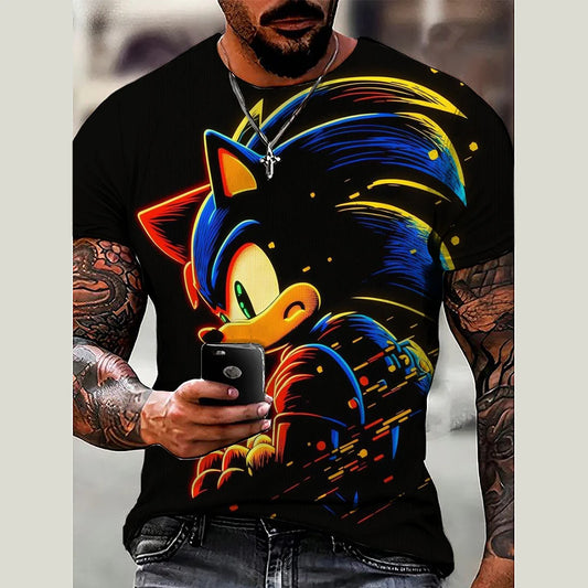 Sonics The Hedgehog-s 3D Print T-Shirt Top Shirts