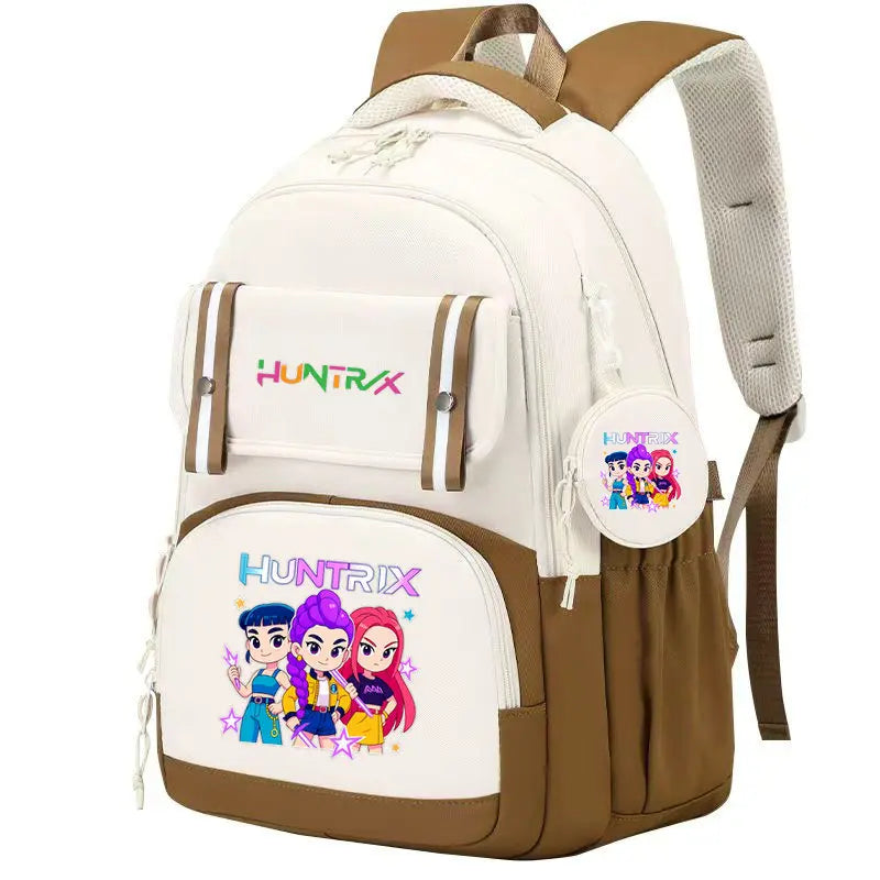 KPop Demon Hunters: Backpack Print Capacity Lightweight Daypack Schoolbag Girl Casual Travel Commute Bag