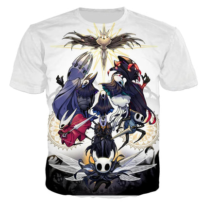 Hollow Knight: 3D Print T-Shirts Men Women Casual Streetwear Oversized Short Sleeve T Shirt Harajuku Male Tees Tops Clothing
