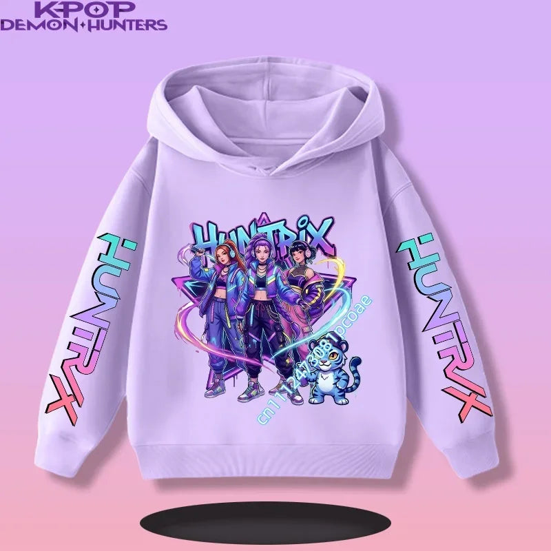 KPop Demon Hunters:  Children's Sweatshirt Girls' Clothes Girls' Sweatshirt New Fall and Winter New Cute Fashion Hoodie