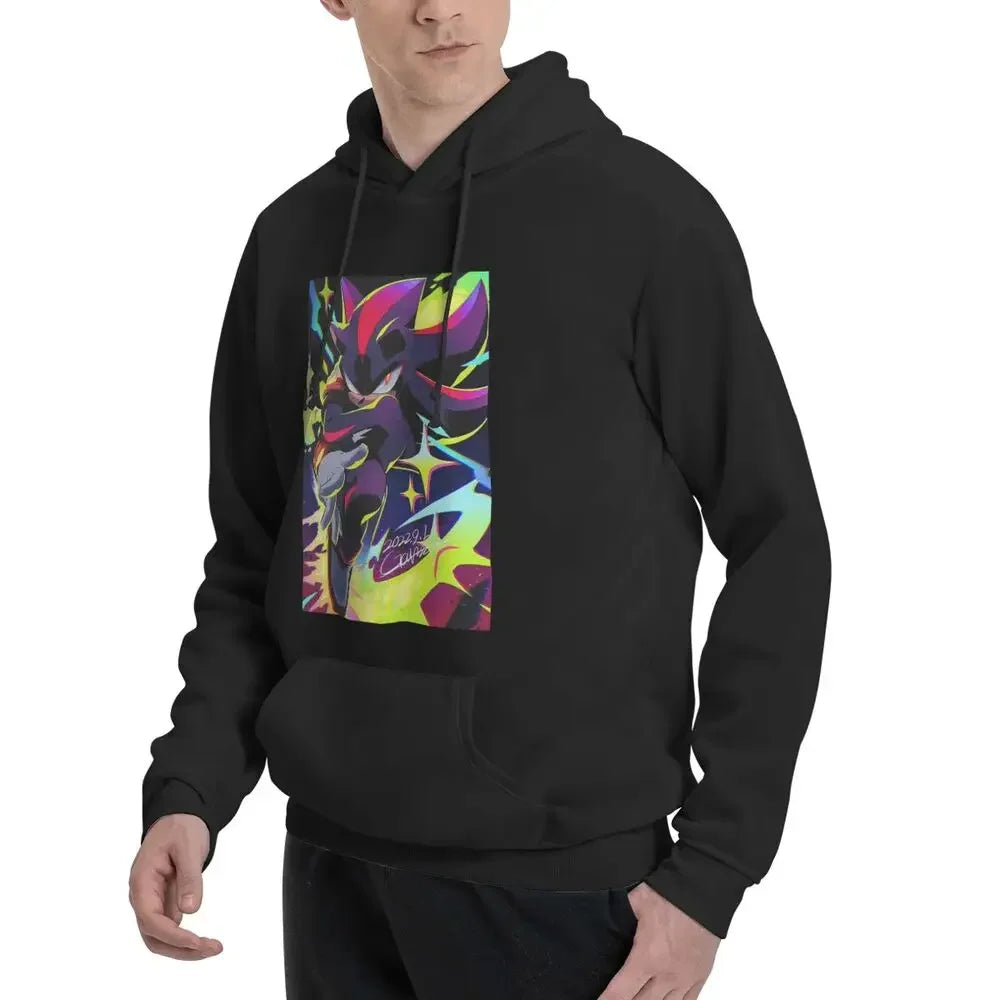 Sonic the Hedgehog: Shadow The Hedgehog Sonic The Hedgehog  Hoodies Men Women Casual Pullover Sweatshirt Harajuku Long Sleeve Hooded Autumn Winter