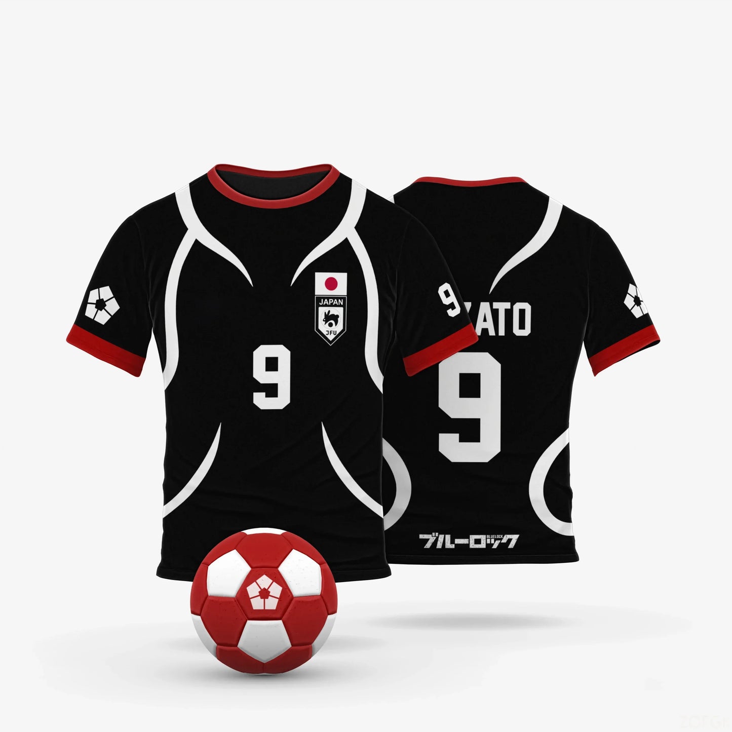 Blue Lock: Japan U20 Black Cartoon Anime Cosplay Men Jersey Summer Short Sleeve Children Tee Tops Quick-dry Fashion Women T-shirt