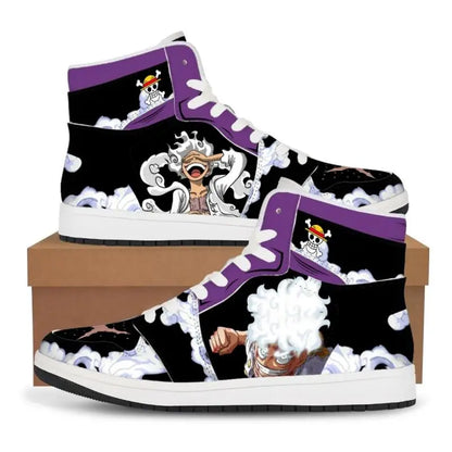 One Piece: Luffy Zoro Sneakers Casual Shoes Basketball Shoes Printing Comfortable Oversize Flat Shoes Birthday Gift