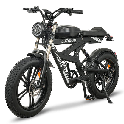 Yowamushi Pedal: [750W Snow-Proof E-Bike] 48V17.5AH Fat Tire Electric Bicycle for Adults,Shimano 7-Speed 330LBS Load,75Miles 35MPH,Turn Signals