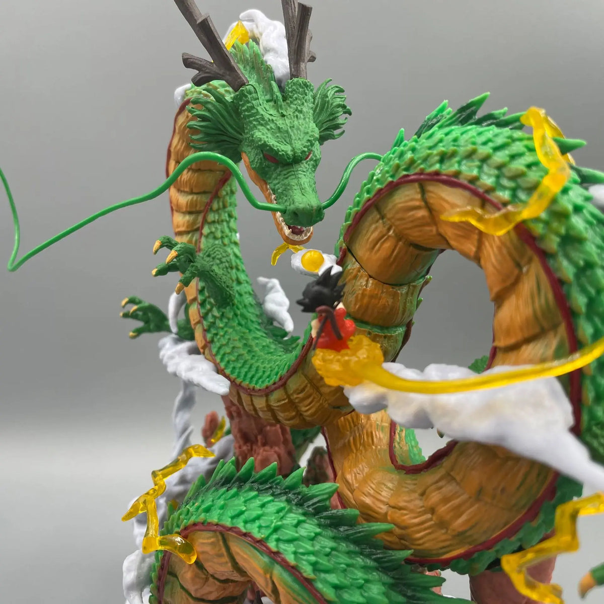 Dragon Ball: 24cm  Anime Figure Shenron Figure Goku And Shenron Figurine Model Pvc Statue Doll Collection Room Toy Gifts