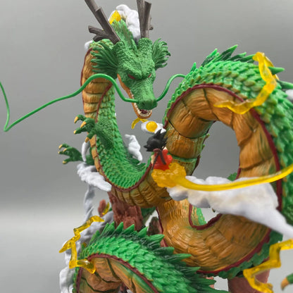 Dragon Ball: 24cm  Anime Figure Shenron Figure Goku And Shenron Figurine Model Pvc Statue Doll Collection Room Toy Gifts