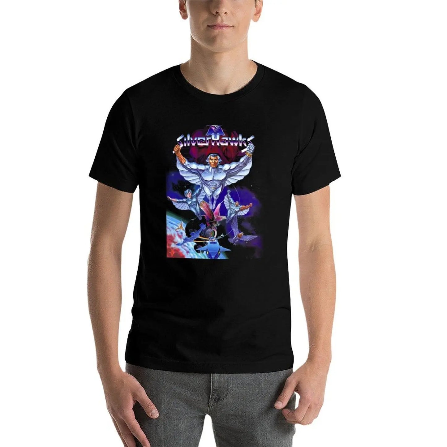 SilverHawks: T-Shirt Classic Graphic Short Sleeve Top