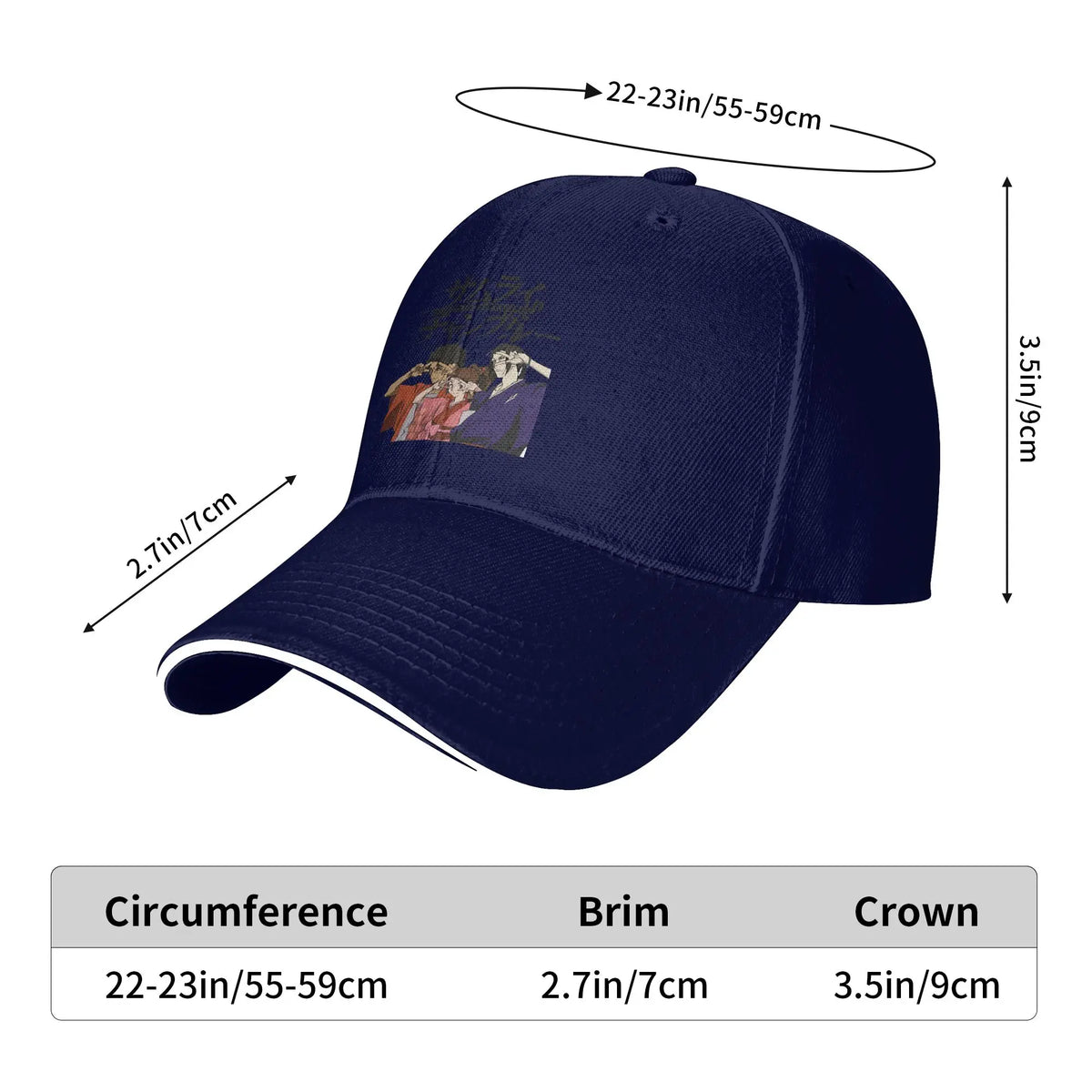 Samurai Champloo: Casual Baseball Cap Main Characters Trucker Hat For Female Male Dropshipping Street Style Baseball Caps