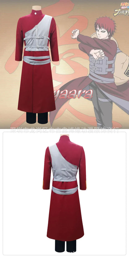 Anime Cosplay Kazekage Sabaku No Gaara Clothing For Man Halloween Costumes For Woman Wig Bag Carnival Performance