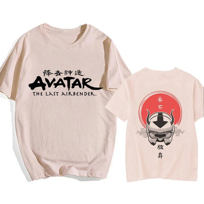 Avatar The Last Airbender: Y2k Shirt Streetwear Appa Yip Casual Tshirt Hip Hop Harajuku Tees Tops Fashion Mange T-shirt Clothes