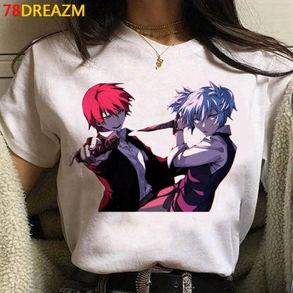 Assassination Classroom: Tshirt Clothes Women Couple  White T Shirt Casual Harajuku Kawaii Summer Top Tshirt White T Shirt