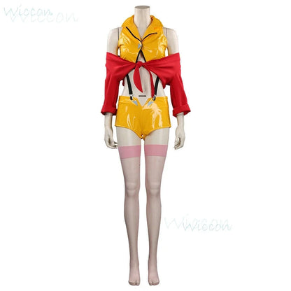 Cowboy Bebop: Anime Faye Valentine Cowboy BEBOP Cosplay Costume Prop Red Yellow Uniform Sexy Hot Suit Party for Women Comic-Cons;3,k8't,